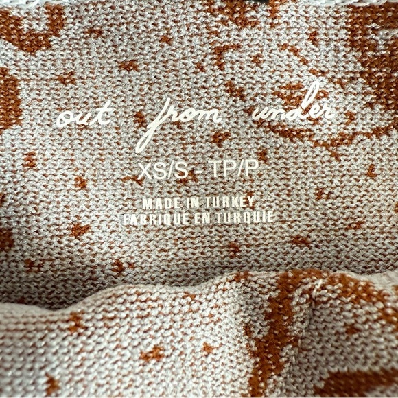 Urban outfitters Cross Western Cami Brown Lace Trim Crop Top size Xsmall /Small - Picture 6 of 14